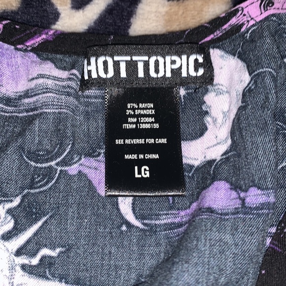 HOT TOPIC button down sun and moon shirt - Picture 2 of 4